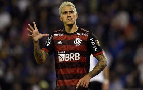 Pedro em jogo do Flamengo