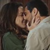 Nathalia Dill beija Renato Góes em cena da novela Família É Tudo
